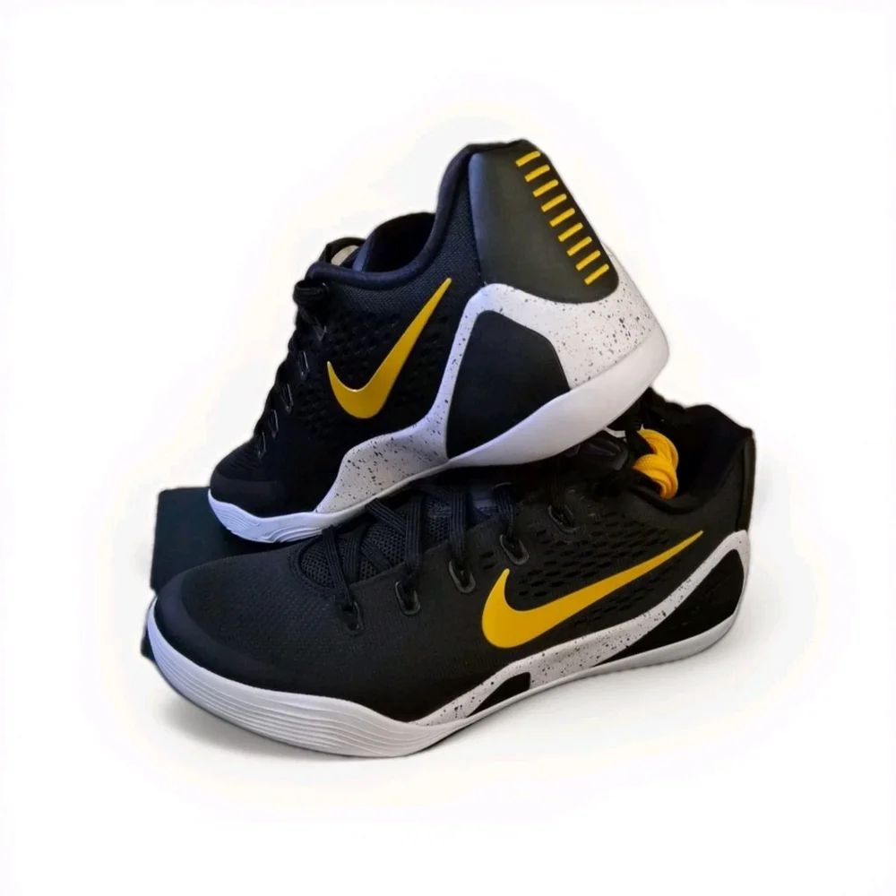Size 10.5 - Nike Kobe 9 EM Protro TB Black University Gold IH1401-002 NEW IN BOX - Picture 1 of 7